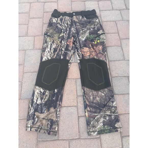 Under Armour Scent Control Pants Men's L Camo Hunting Outdoor Reinforced Knees